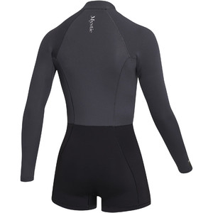 2023 Mystic Womens Lunar 2mm Longarm Front Zip Shorty Wetsuit 35000.230112 - Black